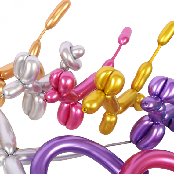 Figurballonger Metallic 50 stk