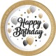 Happy Birthday Papptallerkener