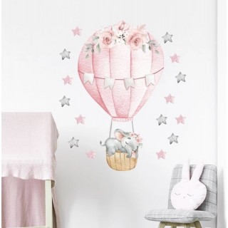 Wallsticker Rosa Luftballong