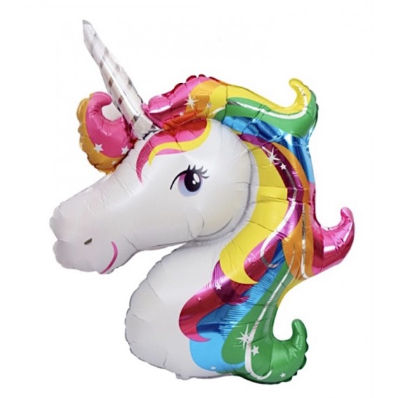 Unicorn Folieballong Flerfarget