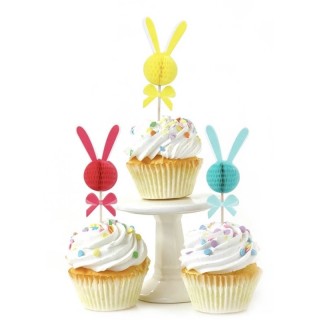 Cupcaketoppere Påskehare