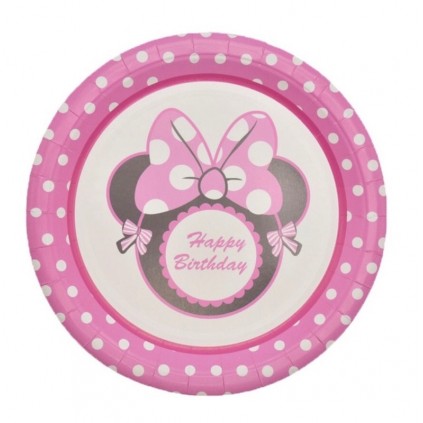 Minnie Tallerken 10 stk