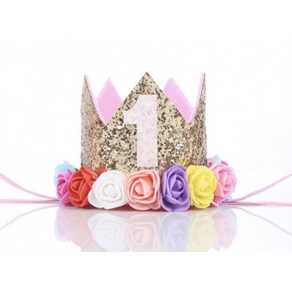 Prinsessekrone Flerfarget 1 år