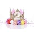 Prinsessekrone Flerfarget 2 år