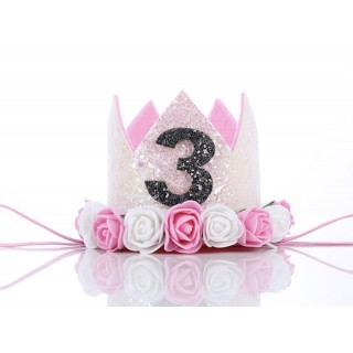 Prinsessekrone Hvit 3 år