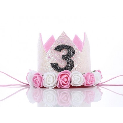 Prinsessekrone Hvit 3 år