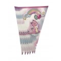 Rosa Dinosaur Flaggbanner
