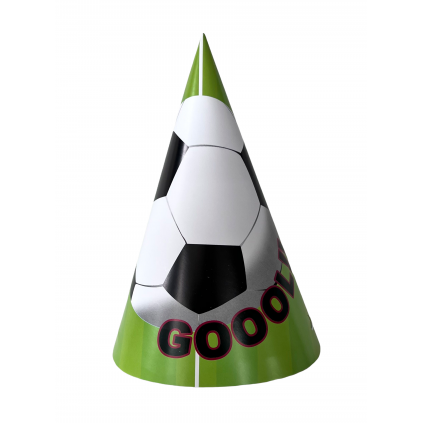 Fotball Papphatter, 6 stk