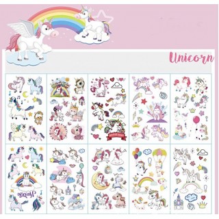 Unicorn Fake Tattoo 10 ark