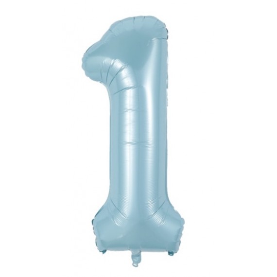 Tallballonger Lys Blå 80 cm