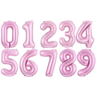 Tallballonger Lys rosa 100 cm