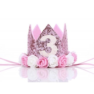 Prinsessekrone Rosa 3 år