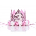 Prinsessekrone Rosa 3 år