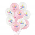 Ballongbukett Unicorn, Rosa & Hvit
