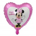 Minnie hjerte folieballong
