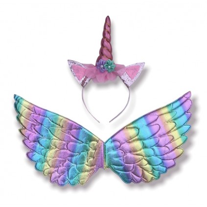 Unicorn Vinger og Hårbøyle i Pastell