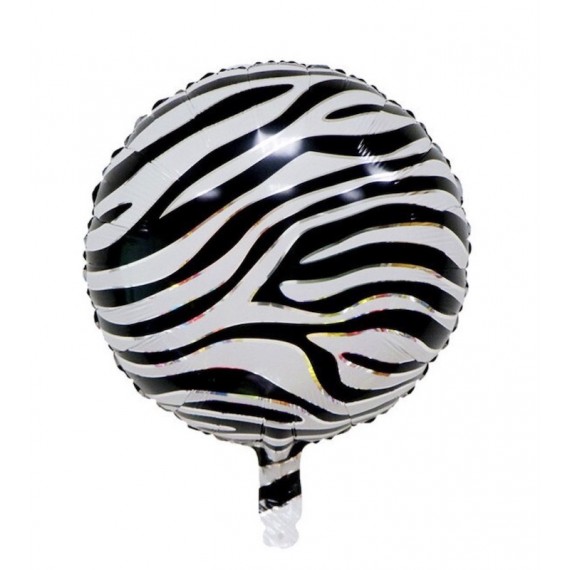 Safari Folieballong Zebra