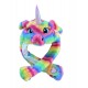 Unicorn Lue med Ører Flerfarget