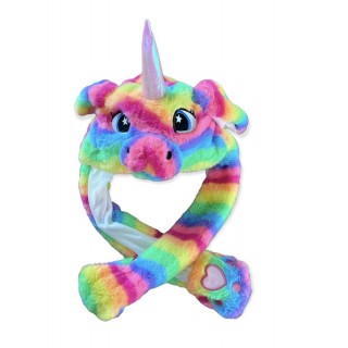 Unicorn Lue med Ører Flerfarget