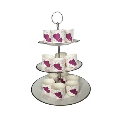 Cupcakeformer Lilla Hjerter, 20 stk