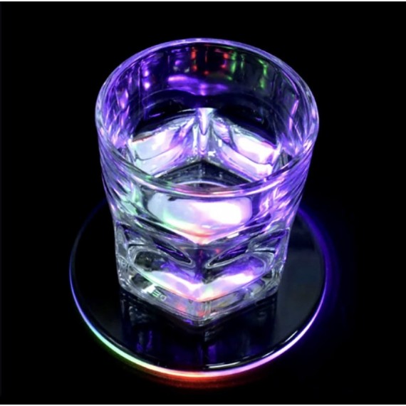 Drikkeunderlag / Coaster med LED lys