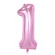 Tallballonger Lys rosa 100 cm