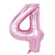 Tallballonger Lys rosa 100 cm