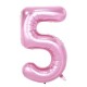 Tallballonger Lys rosa 100 cm
