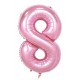 Tallballonger Lys rosa 100 cm