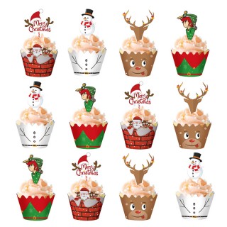 Cupcake Omslag  Jul, 12 stk