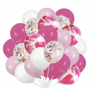 Rosa Mix Festballonger 40 stk