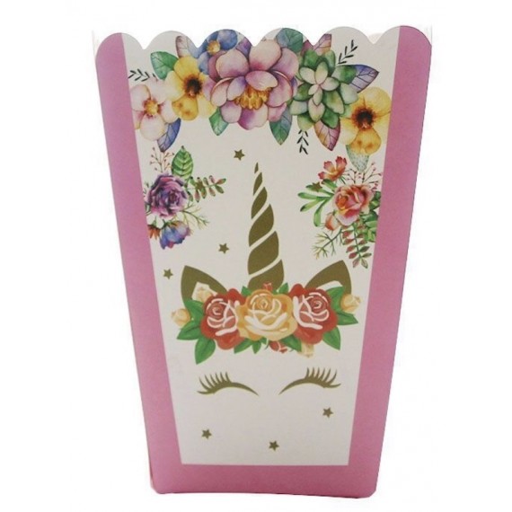 Unicorn Popkornbegre, 8 stk