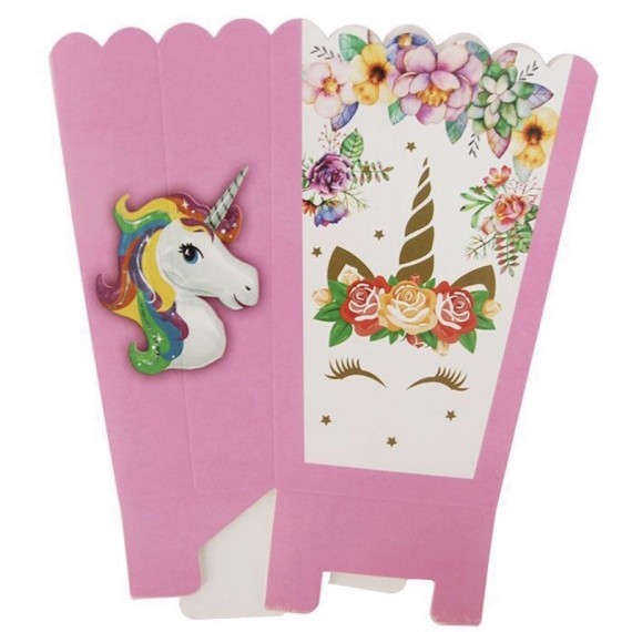 Unicorn Popkornbegre, 8 stk