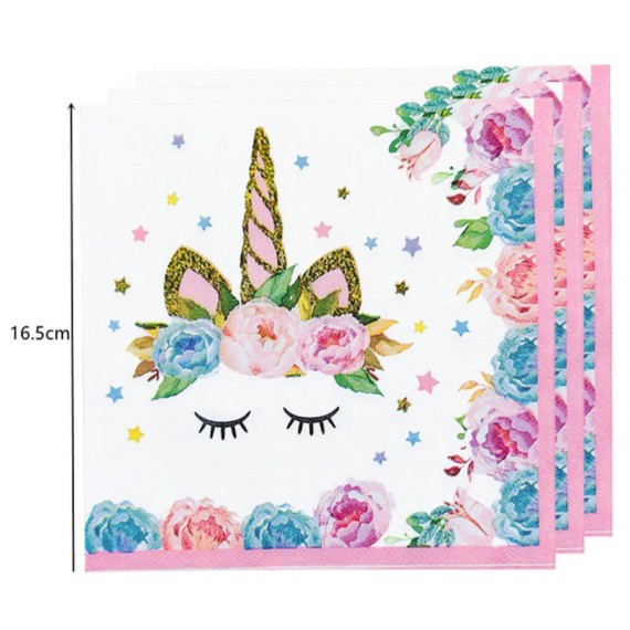 Unicorn Servietter 16 stk