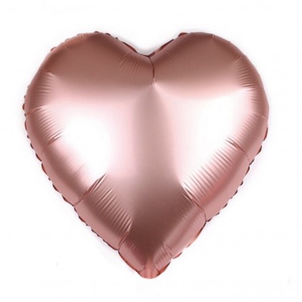 Matt Rose Gold Foliehjerte