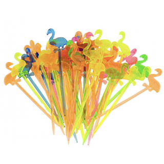 Cocktailpinner Flerfargede Flamingo