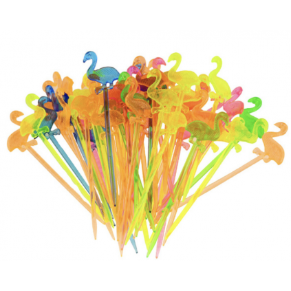 Cocktailpinner Flerfargede Flamingo