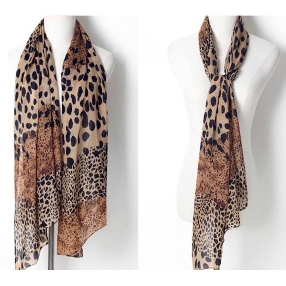 Skjerf, Brun Leopard