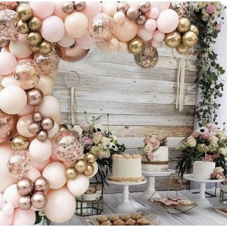 Peach & Rose Gold Ballongbue