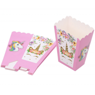 Unicorn Popkornbegre, 8 stk