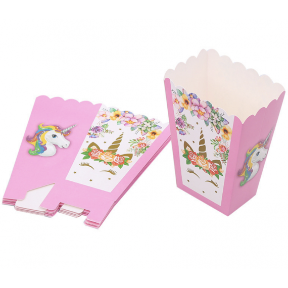Unicorn Popkornbegre, 8 stk