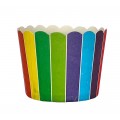 Cupcakeformer Flerfargede Striper, 20 stk