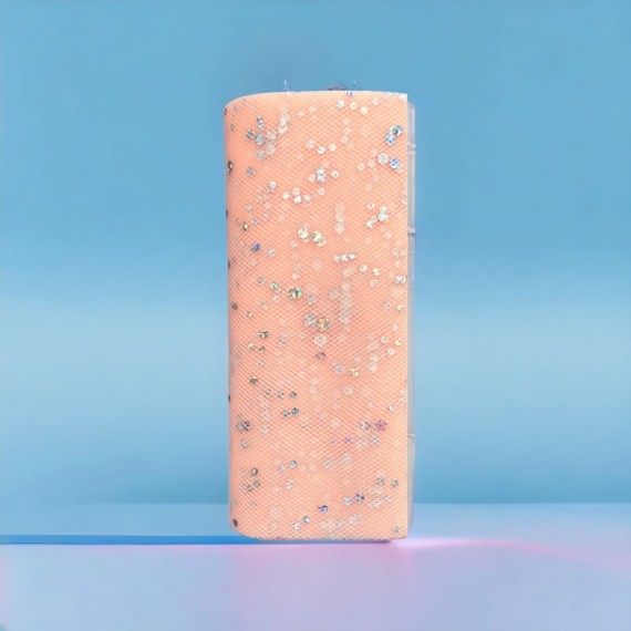 Organza Bordløper Peach C11