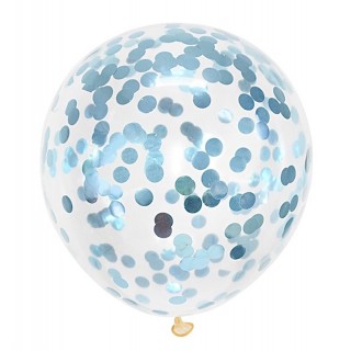 Lyseblå Konfettiballonger