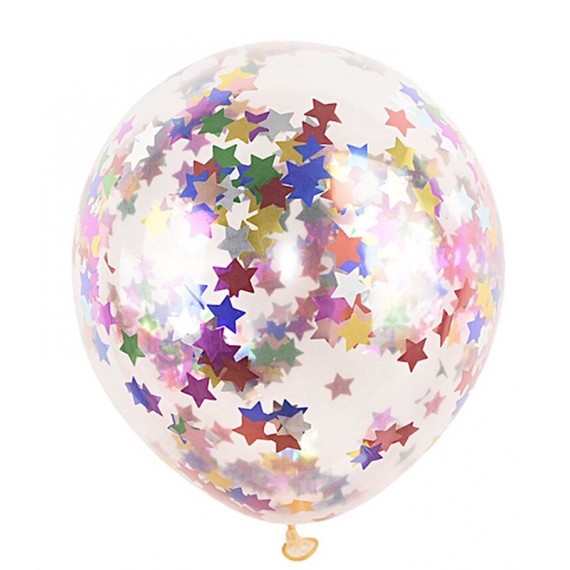Konfettiballonger med stjerner