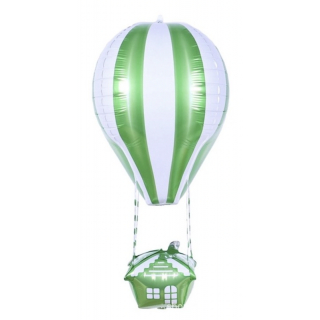 Grønn Luftballong med Kurv