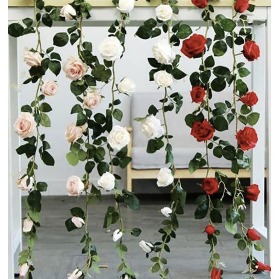Roseranke Silkehvite Roser