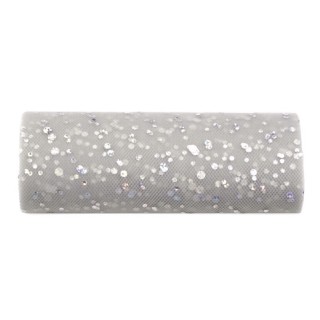 Sølv Bordløper med Glitter