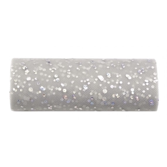 Sølv Bordløper med Glitter