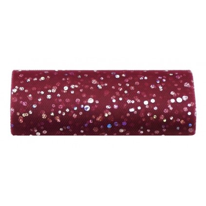 Organza Bordløper Burgunder C18